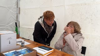 Hier à Sarreguemines les passants étaient invités à tester leur capacité respiratoire [upl. by Leisha]