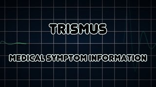 Trismus Medical Symptom [upl. by Rasecoiluj453]