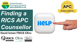 Finding a RICS APC Counsellor [upl. by Mackie]