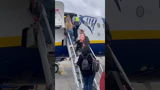 Ryanair flight boarding at Brussels Charleroi Airport aviation [upl. by Aknaib967]