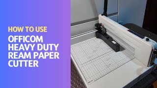 How to use Officom Heavy Duty Ream Paper Cutting Machine [upl. by Marla]