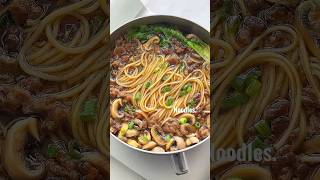 Creamy Mushroom Noodle Soup for a Cozy Morning 🍄shorts [upl. by Frere630]