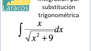 Integracion por substitucion trigonometrica ejemplo 4 [upl. by Kali]