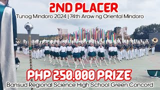 Tunog Mindoro 2024 2nd Placer  Bansud Regional Science High School Green Concord [upl. by Frederica]