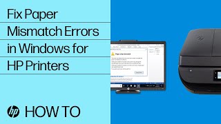 Fix Paper Mismatch Errors in Windows for HP Printers  HP Printers  HP Support [upl. by Valentijn65]