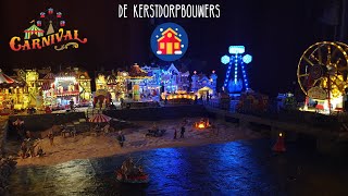 Kermis op de Boulevard  Lemax Carnival  Kerstdorp bouwen met De Kerstdorpbouwers [upl. by Aika]