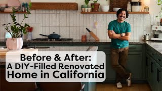 Before amp After Tour This DIYFilled Renovated Home In California  Renovation Stories [upl. by Hefter]