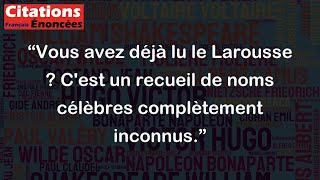 Vous avez déjà lu le Larousse  Cest un recueil de noms célèbres complètement inconnus [upl. by Lalage]