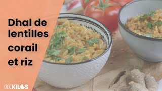 Une recette vegan de dhal de lentilles corail et riz [upl. by Dewees]