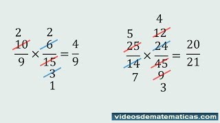 Multiplicación de fracciones con simplificacion [upl. by Aligna]