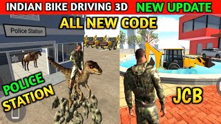 NEW UPDATE JCB CODE  POLICE STATION  Funny Gameplay Indian Bikes Driving 3d 🤣🤣 [upl. by Ixela275]