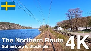 4K CABVIEW The Northern Route Gothenburg to Stockholm via Västerås [upl. by Ariat]