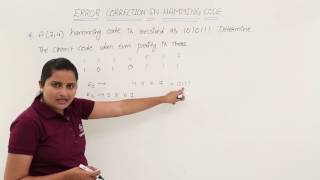 Error Detection and Correction in Hamming Code [upl. by Daggett]