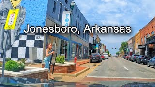 Driving in Jonesboro ArkansasArkansas State University 4K [upl. by Asim]