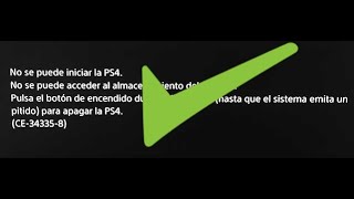 Reparación PS4 error CE34335 error en almacenamiento [upl. by Euqinitram]