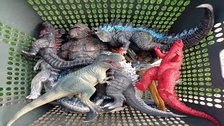 Dinosaurs Jurassic world dominion T Rex indominus RexSpinosaurusTriceratopskingkong Godzilla [upl. by Stahl21]