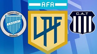 Godoy Cruz vs Talleres de Córdoba Liga Profesional de fútbol [upl. by Godding]