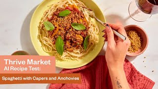 AI Generated Anchovy amp Caper Spaghetti Recipe [upl. by Yhtimit462]