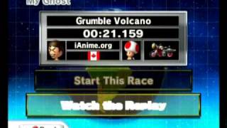 Mario Kart Wii Grumble Volcano World Records by DDM amp Alex [upl. by Cindra]