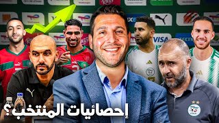 ارقام المنتخب المغربي  ايجابية، ام سلبية ؟ ماسبب تراجع الجزائر ؟ [upl. by Ryon467]