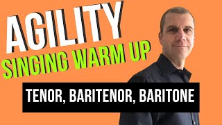 Singing Warm Up for Agility  Tenor Baritenor Baritone Ranges [upl. by Ahsimot]