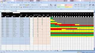 Excel Graphical Production Planning and Control Planner Manufacturing BOM Scheduling Demo Part 1 [upl. by Matta]