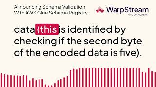 Announcing Schema Validation With AWS Glue Schema Registry [upl. by Runkle]