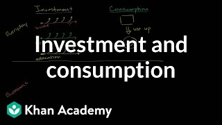 Investment and consumption  GDP Measuring national income  Macroeconomics  Khan Academy [upl. by Hanafee128]