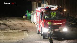 Drei Feuerwehren bei Brand in Neuhofen an der Krems im Einsatz [upl. by Ennaxxor211]