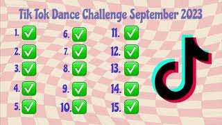 TIK TOK DANCE CHALLENGE SEPTEMBER 2023 [upl. by Dammahom]