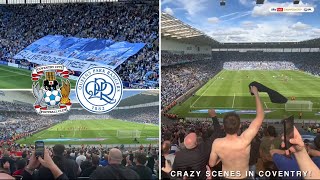 SCENES IN THE AWAY END as 2500 TAKEOVER  Coventry Vs QPR VLOG [upl. by Imit]