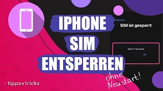 iPhoneSIM entsperren  so klappts ohne Neustart [upl. by Suinotna193]