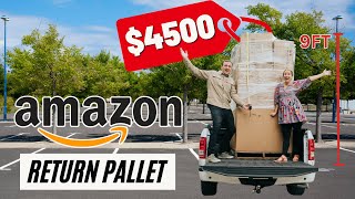 Our BIGGEST Amazon Returns Pallet Ever  Unboxing 4500 in MYSTERY Items [upl. by Neicul]