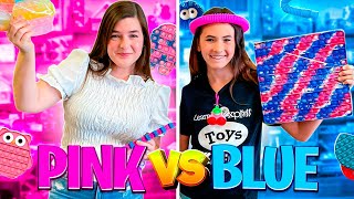 Blue VS Pink Fidget CHALLENGE  Mrs Bench [upl. by Oisacin]