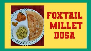 foxtail milletampdaldosa milletdosa foxtailmilletrecipes millet milletrecipes ನವಣೆದೋಸೆ [upl. by Marceau]