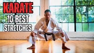 KARATE 10 BEST STRETCHES 🥋⛩️ [upl. by Alikat]