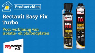 Rectavit Easy Fix Turbo voor het verlijmen van isolatieplaten en kleine platen [upl. by Naaitsirhc]