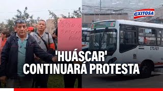 🔴🔵Empresa Huáscar continuará con protestas este martes 24 de septiembre ante extorsiones [upl. by Sokil]