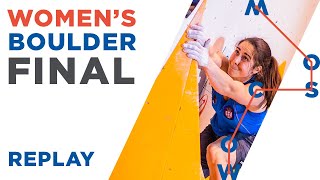 🇬🇧 IFSC World Championships Moscow 2021  Women’s Boulder final [upl. by Heathcote118]