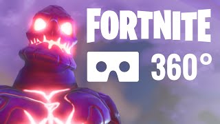 360° video Fortnite Battle Royale Monsters Google Cardboard VR Box 4K [upl. by Eanram580]