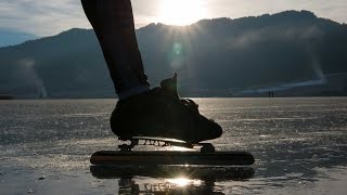 Eislaufen am Weissensee der 1 Tag [upl. by Ylrebmit288]