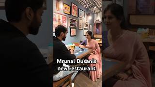 Mrunal Dusanis with husband at new restaurant mrunaldusanis restaurant marathinews [upl. by Harland]