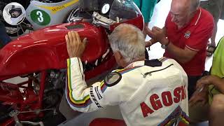 MV Agusta GP 5003 and 5004 replica  loud and proud with Giacomo Agostini classic motorcycles [upl. by Janis]