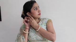 how to wear lahnga saree on Skirt how to style saree on Skirt  shwaraj vlog [upl. by Tavie]