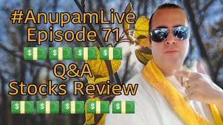 Anupam Tripathi Finance live anupamlive Episode 71 QampA STOCKS REVIEW anupamtripathifinance [upl. by Gregor723]