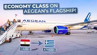 TRIPREPORT  Aegean ECONOMY  Cairo  Athens  Airbus A321neo [upl. by Nhaj]