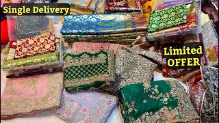 Charminar Work Sarees Single Delivery Banrasi Silk Sarees Online Shopping Hyderabad [upl. by Cornie]