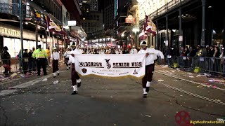 McDonogh 35 Marching Band On St Charles and Canal Street  Krewe Of Alla Parade 2024 [upl. by Ramhaj932]