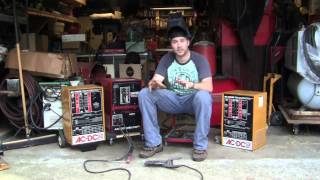 Demo of 3 Century ACDC Arc Welders and Powr Kraft Stick Welding Machines 00023 [upl. by Fredia513]