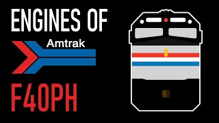 Engines of Amtrak  EMD F40PH [upl. by Nonnah]